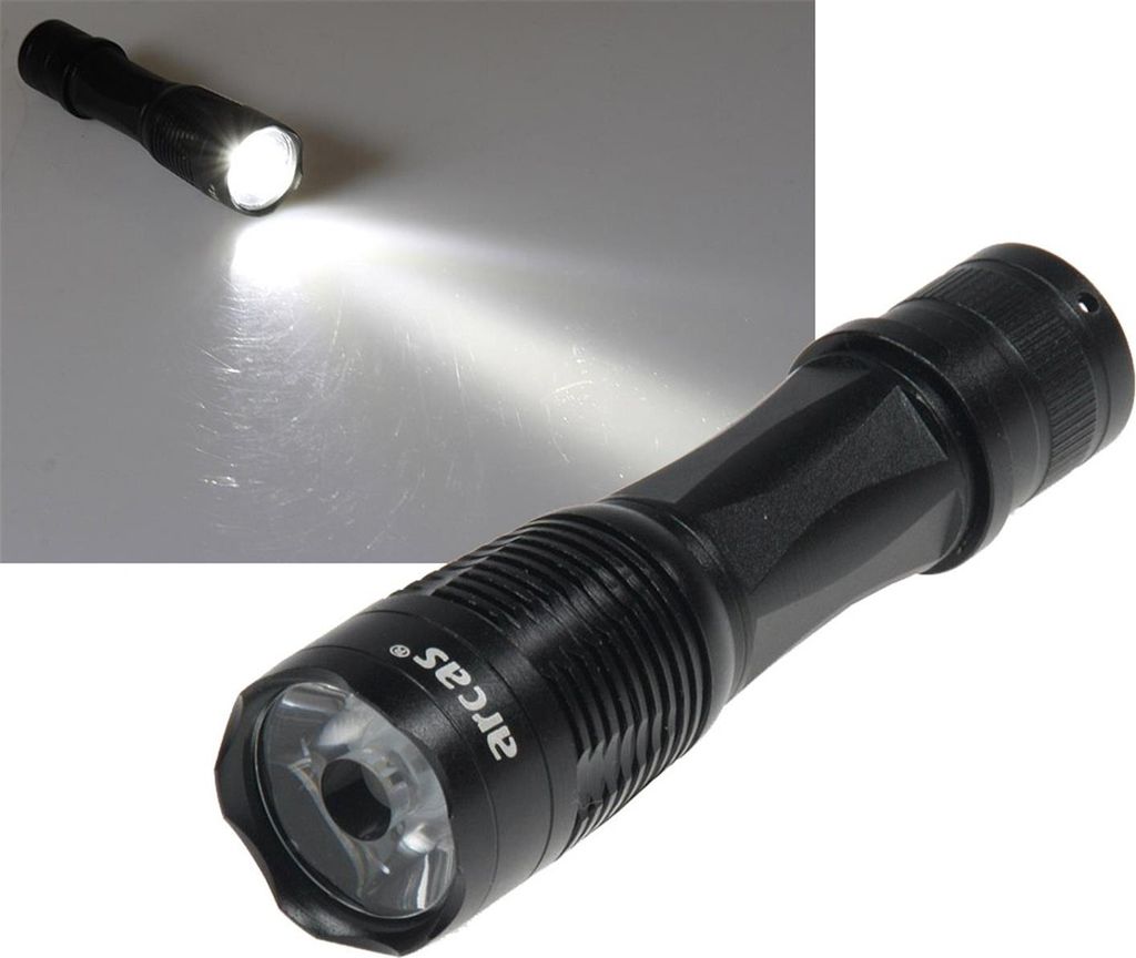 ChiliTec 21721 LED-Taschenlampe ARCAS 1W 100lm, LxØ Produktbild 