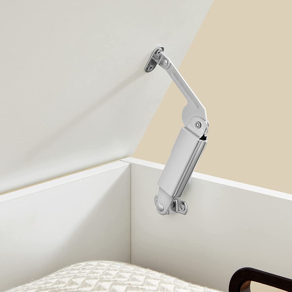 VASAGLE Schuhbank mit Stauraum, Länge 100 cm, Weiß Produktbild 9