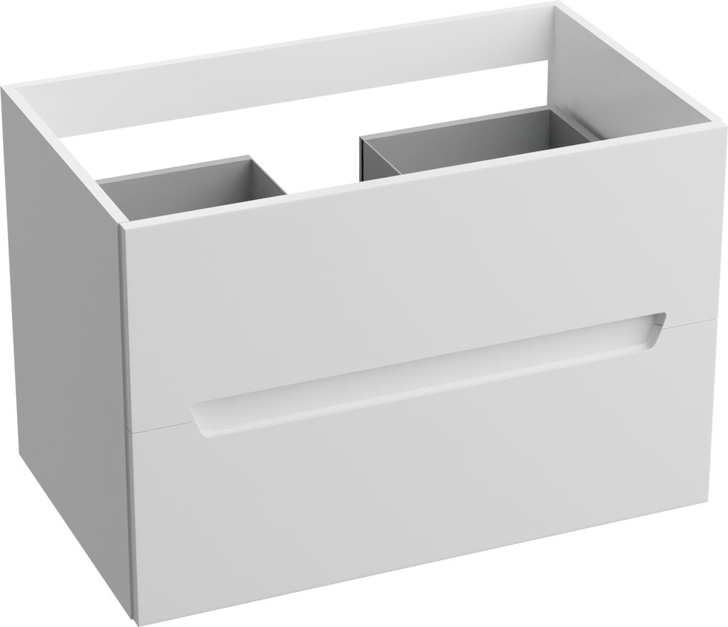 LAVITA Badezimmerschrank Kansas 800 Weißer Glanz| Hängeschrank | Badschrank | Waschtischschrank | Schrank 80cm Breit | Mehrzweckschrank | Hänges...