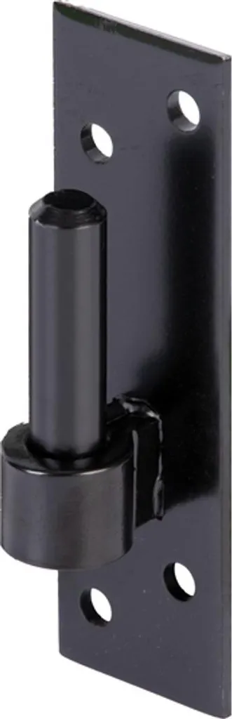 Gond Plat Noir ø14mm Alberts : Charnière Robuste pour Portail et Porte