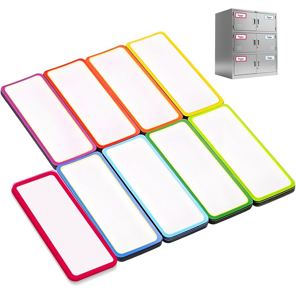 27 beschreibbare Magnetstreifen, Beschriftungsmagnete, Whiteboard-Magnete, farbige Magnete für Whiteboards, Kühlschränke, Schule und Büro