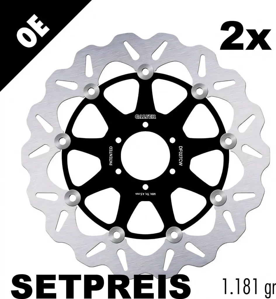 Paire de Disques Galfer DF027CW WAVE Flottants pour Honda CBR 900 RR