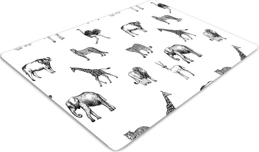 Stuhlunterlage Bürostuhlunterlage 120 cm x 90 cm Bodenmatte Bürostuhlunterlage - Safari