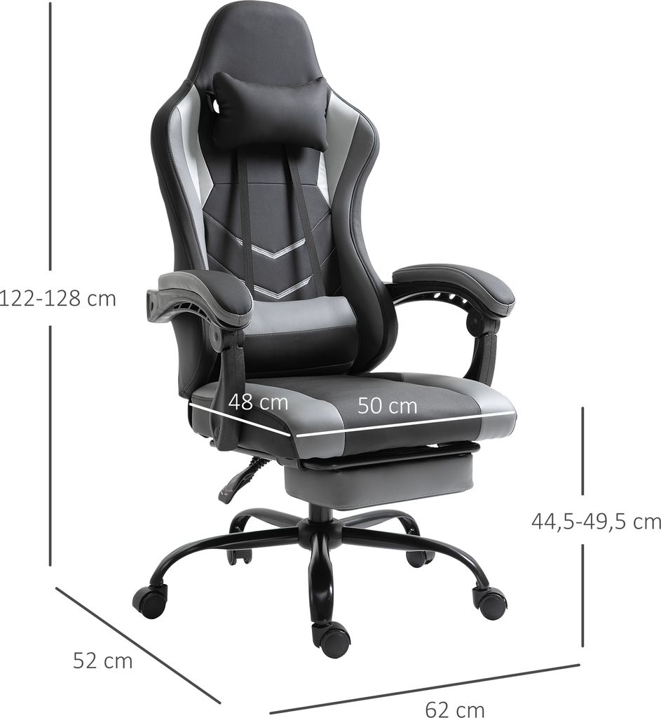 Vinsetto ergonomiczne krzesło do gier krzesło biurowe Zdjęcie produktu 3