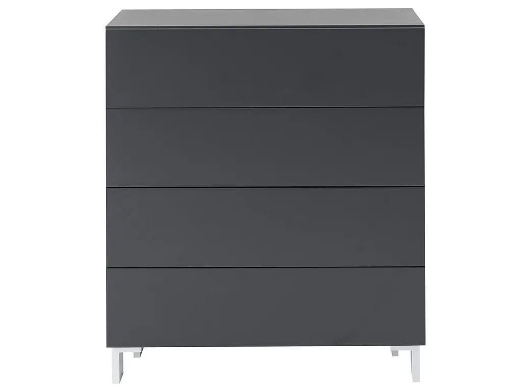 Buffet bas métallique anthracite 80 cm Redditch avec finitions soignées - 3