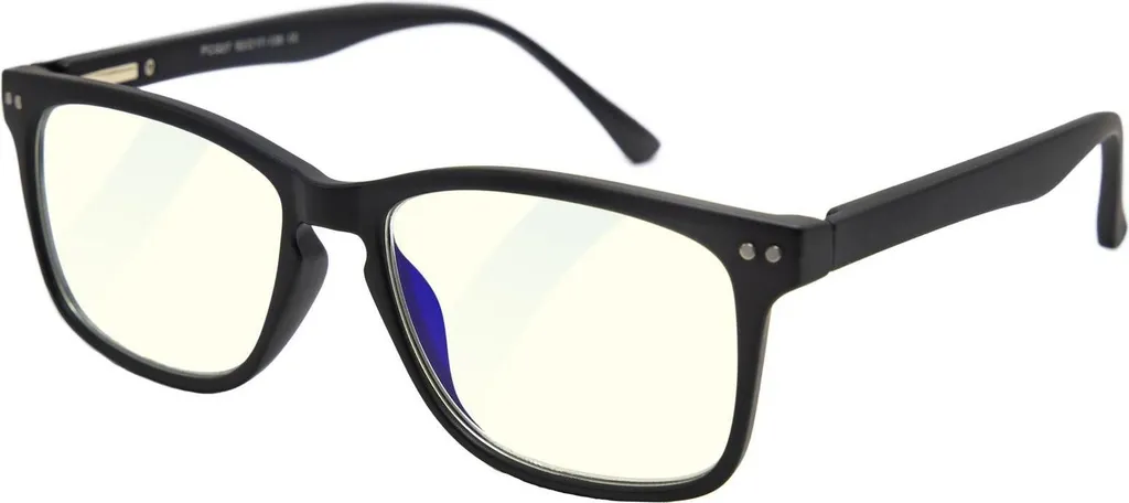 Lunettes anti-fatigue visuelle GLASSA +2.00 pour Écran et Lecture Noires