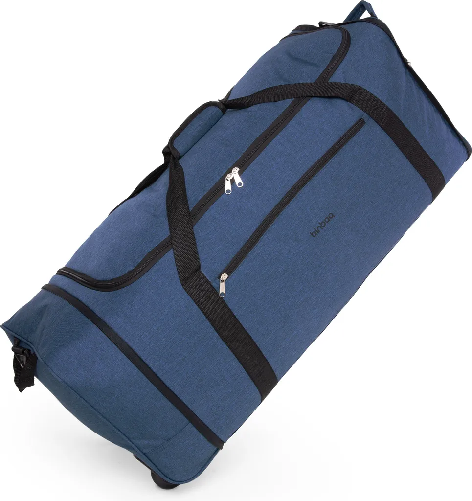 Sac à Roulettes Léger et Pliable 90L Blnbag M4 - Bleu Foncé XL