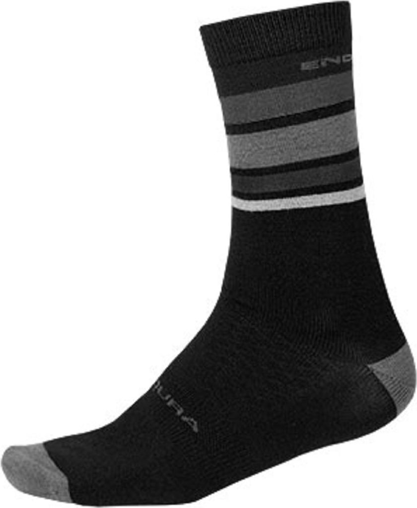 Endura Merino Stripe Socken 1 Paar mattschwarz größe S-M (37-42) E1234MB/S-M