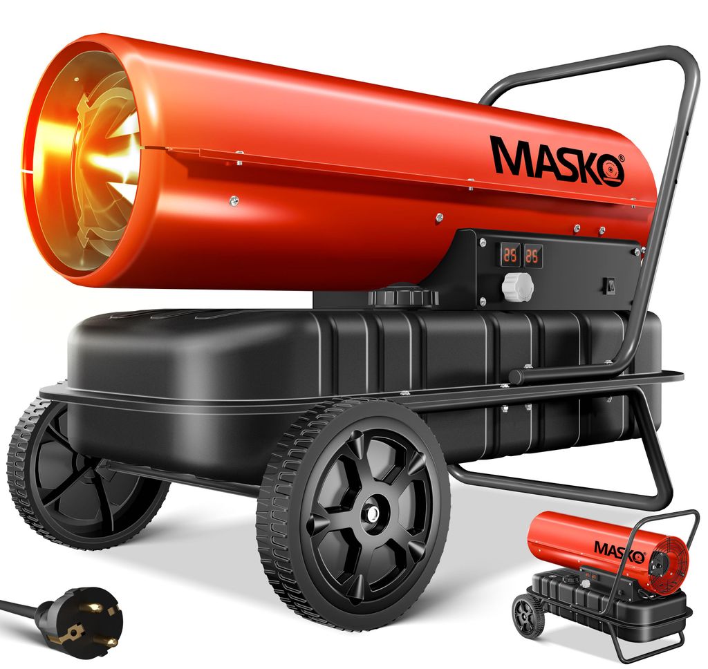 MASKO® Heizkanone 30kW Diesel Bautrockner Bauheizer Produktbild 