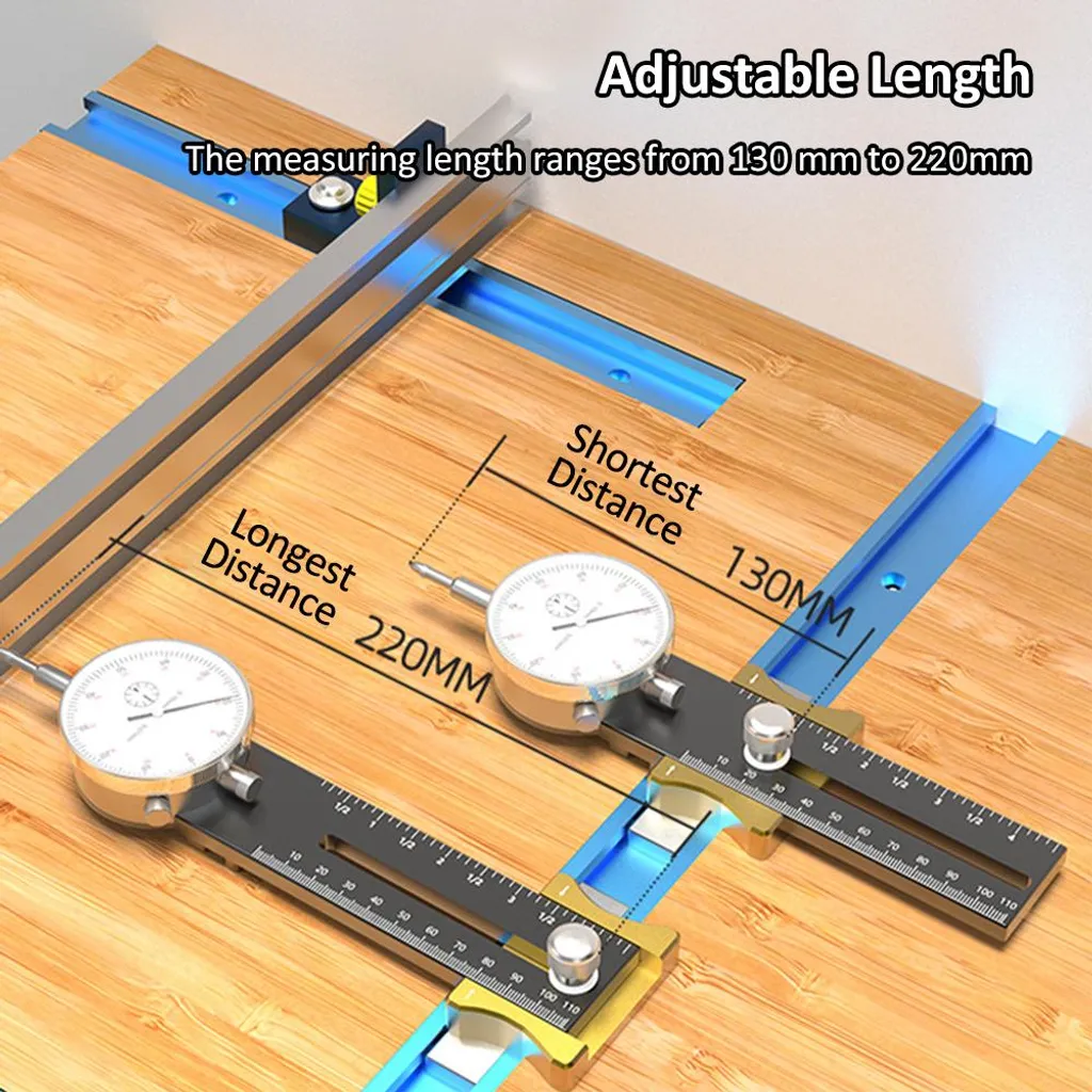 Compteur pour scies circulaires à table réglable 130-220mm précision