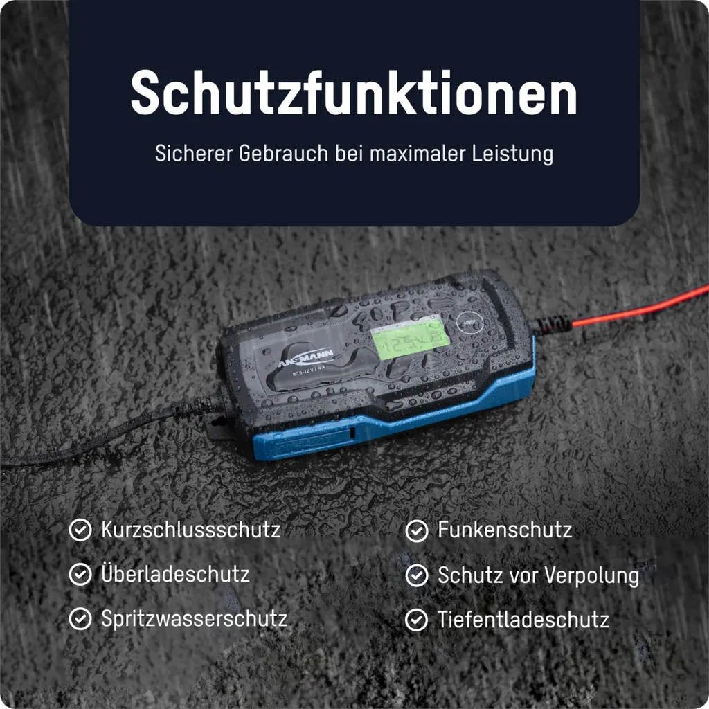 ANSMANN 1001-0144 BC 6-12V: Caricabatterie per Camper e Avventura - 7