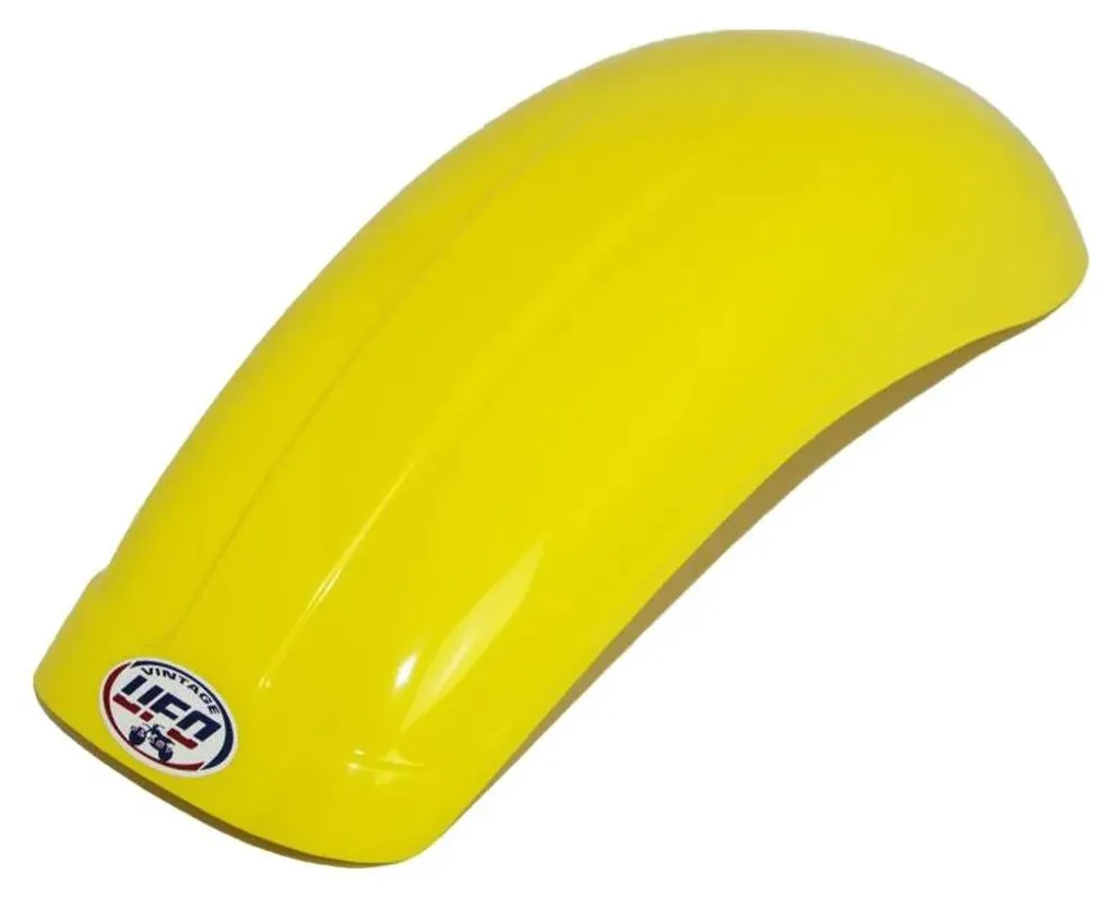 Garde-boue arrière Ufo Vintage Universal Large jaune pour moto cross