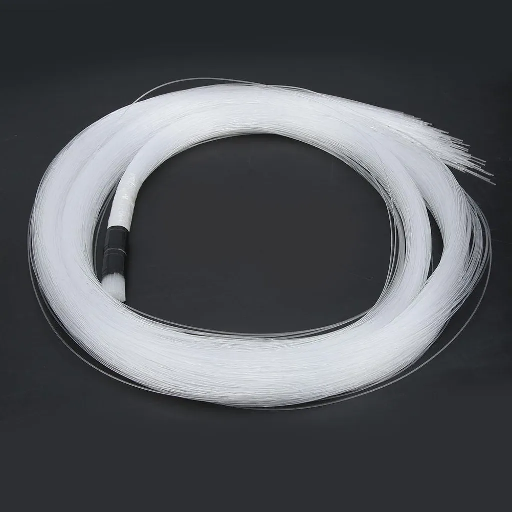Fibre Optique 0.75mm x 2m x 300pcs - Câble PMMA Flexible 12V Haute Qualité