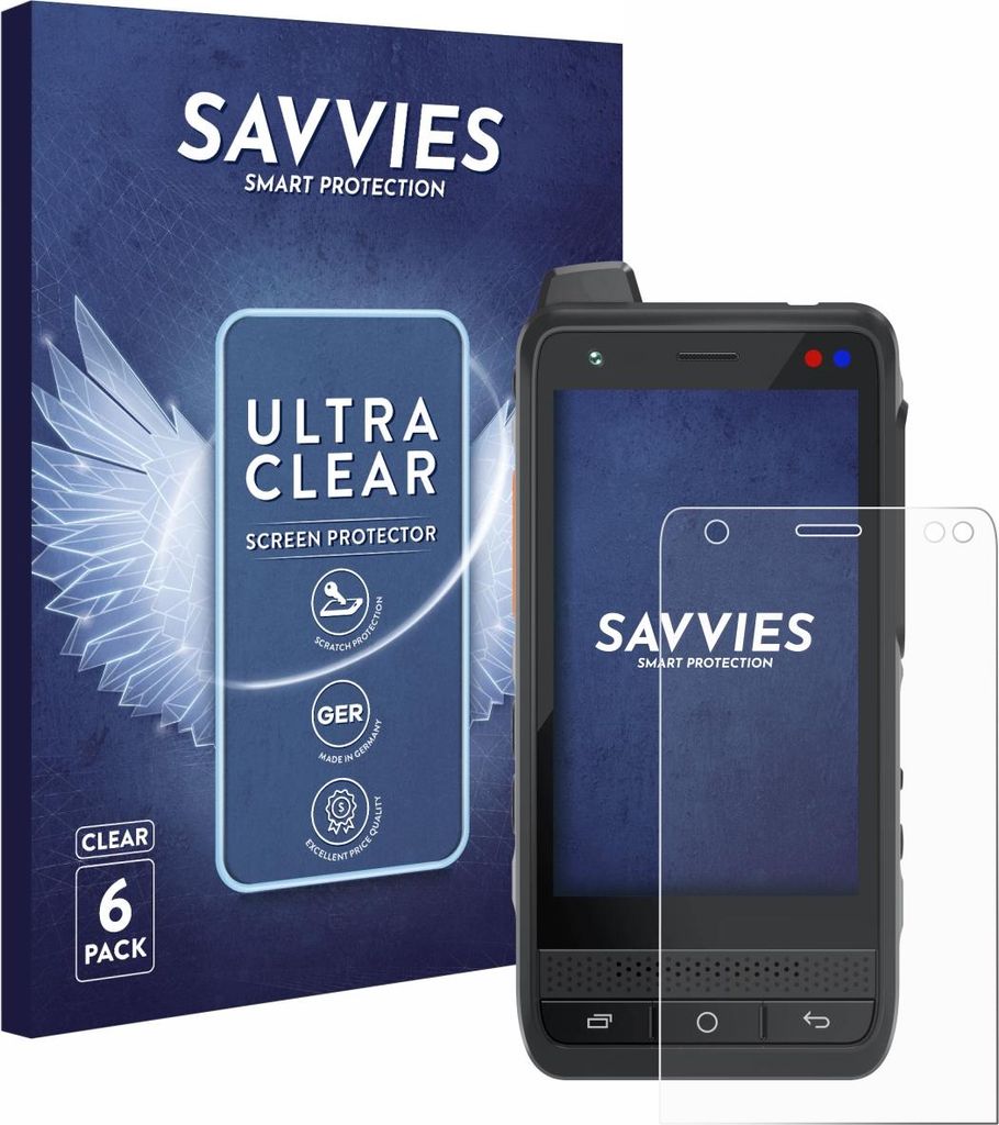 6x Für Uniwa F400 Schutzfolie Savvies Displayschutz Display Schutz Folie Klar Transparent