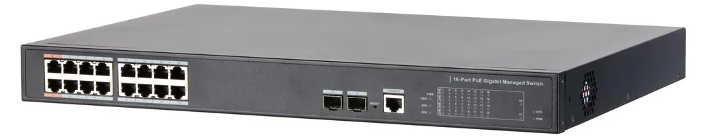 Switch PoE 16 Ports Gigabit Dahua DH-PFS4218-16GT-240 Administrable