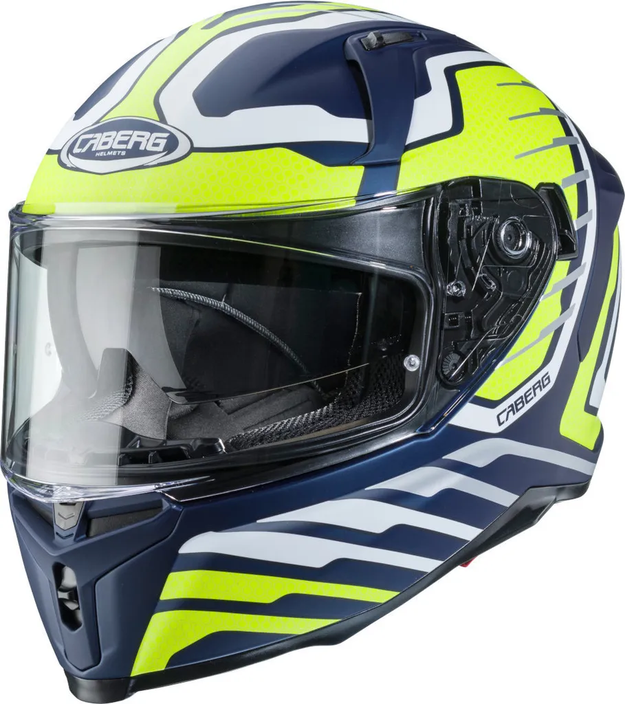 Casque de Moto Intégral Caberg Avalon Forge Coloris Bleu Vert XXL