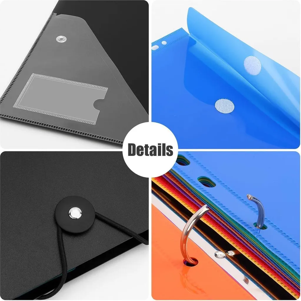 Trieur de Documents A4 Extensible 24 Compartiments - Pack de 2 Noir Chic - 4