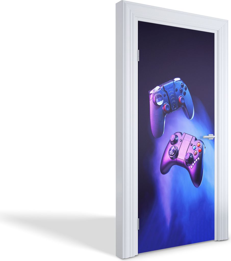 Wandtattoos Türen Selbstklebende Wandsticker Türtapeten - Gamecontroller - 95 x 205 cm