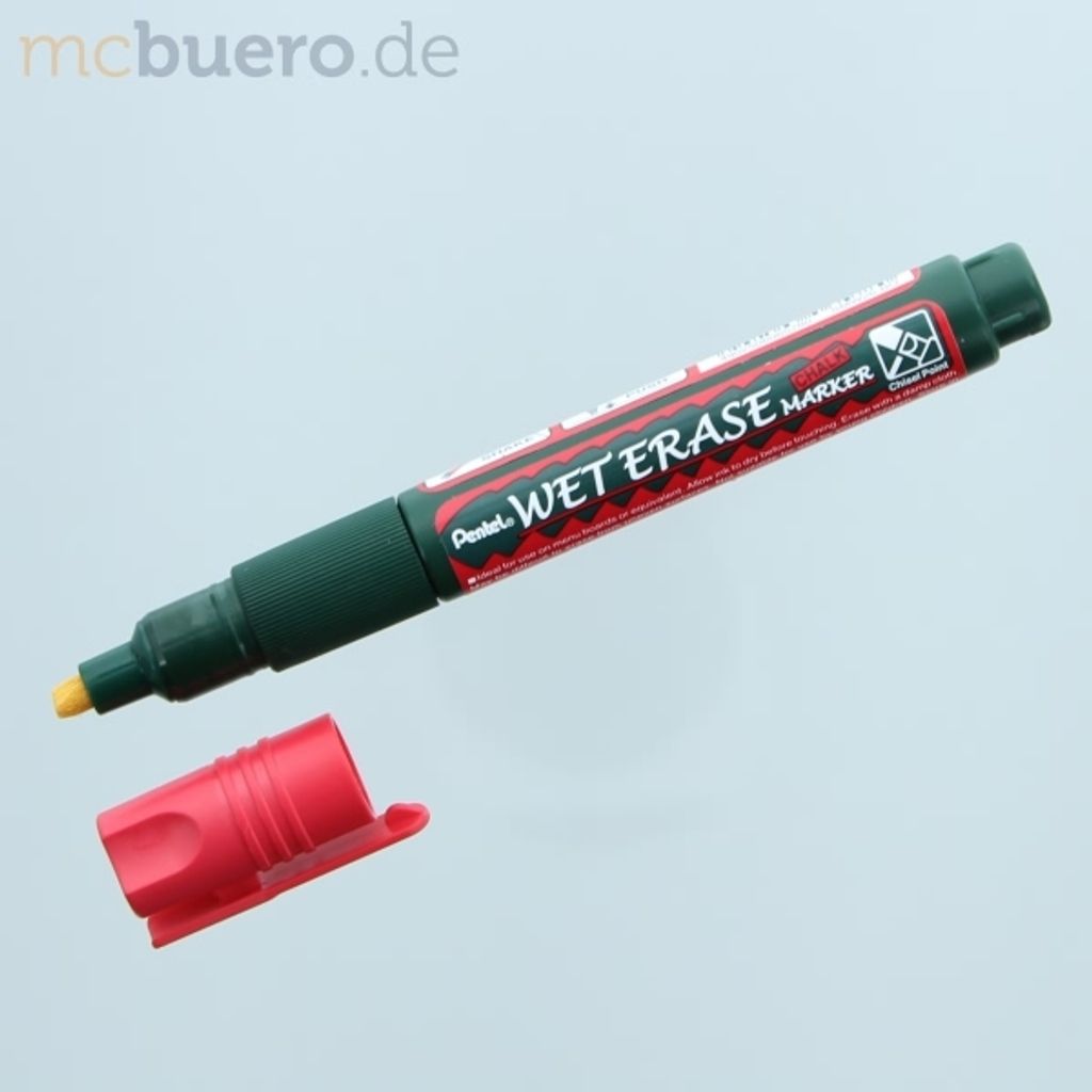 Pentel wet erase marker liquid chalk red box -12u-