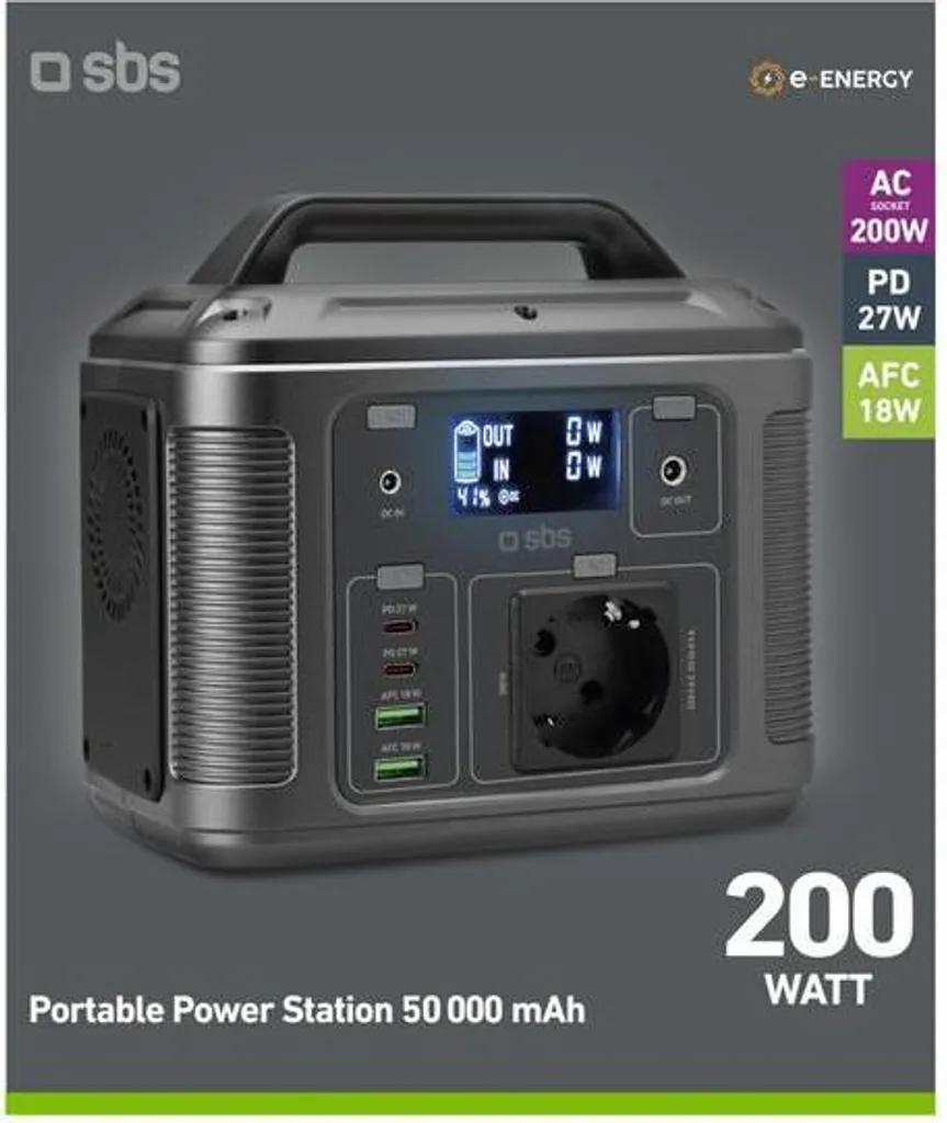 Station de recharge SBS TEPOWST200W - Chargeur Multi-Ports Rapide 200W