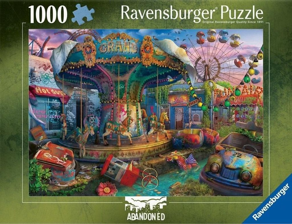 Puzzle 1000 pièces « Le parc d'attractions oublié » - Image du produit 