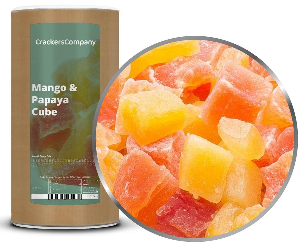 CrackersCompany Mango-Papaya-Würfel (Mango & Papaya Cube), Produktbild 