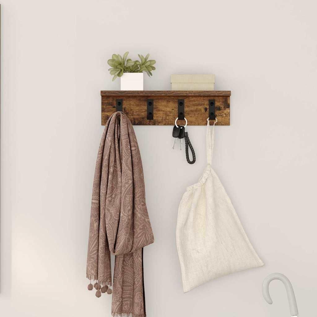 Maison Exclusive - Wandmontierter nachttisch Geräucherte Eiche 40 x 10,5 x 10,5 cm