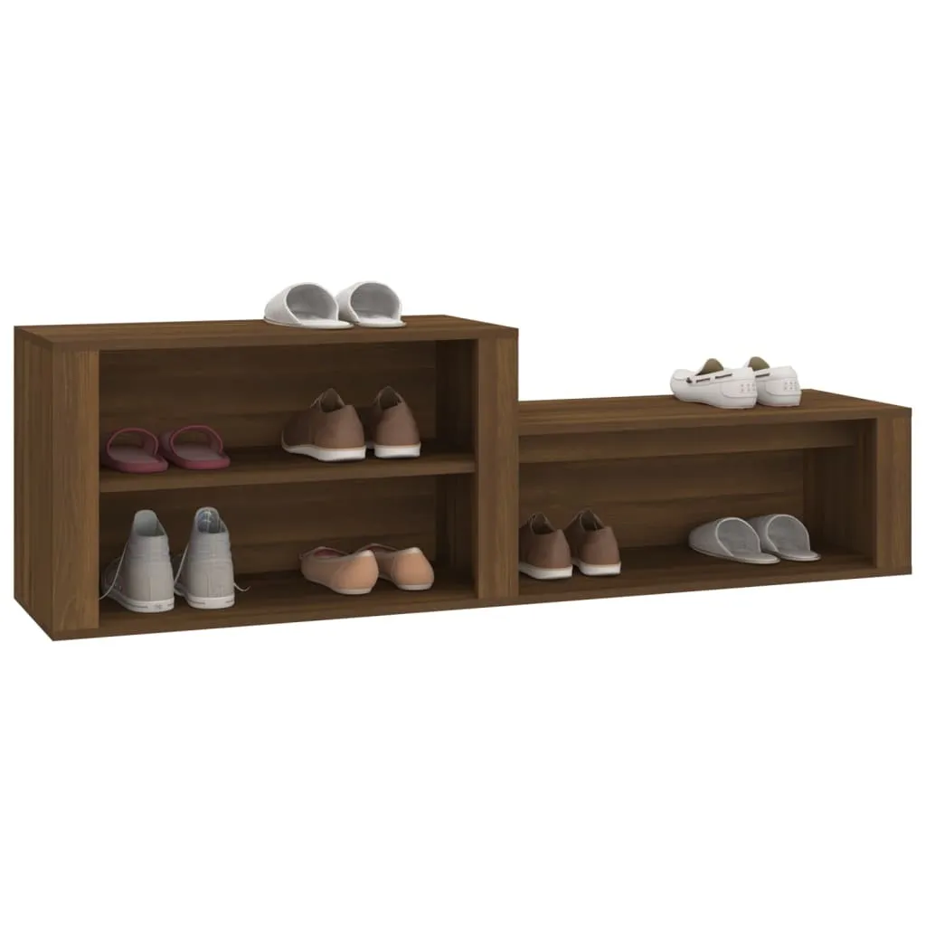 VidaXL Scarpiera Rovere Marrone 60x35x70 cm in Legno Multistrato | Leroy Merlin