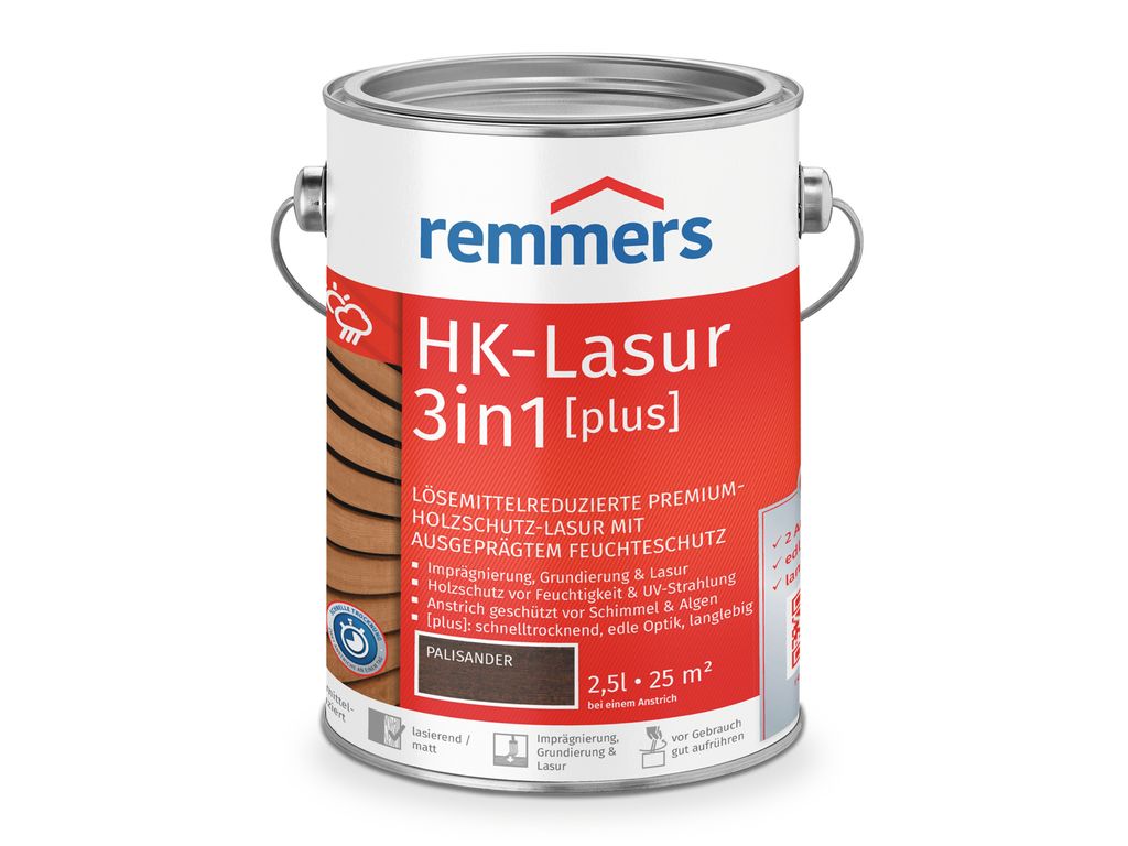 Remmers Aqua HK-Lasur 3w1 palisander (RC-720) 2,5 l, bejca Zdjęcie produktu 