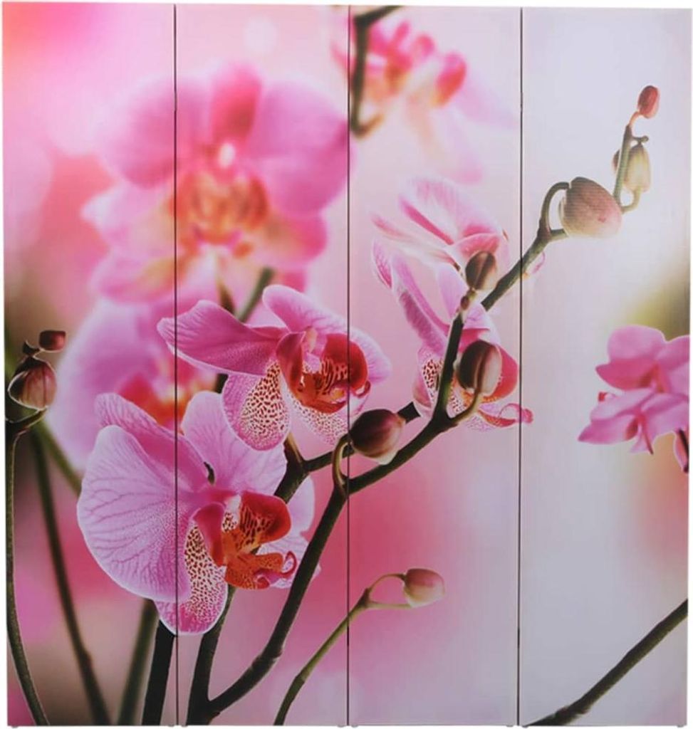 vidaXL Raumteiler klappbar 160 x 170 cm Blume