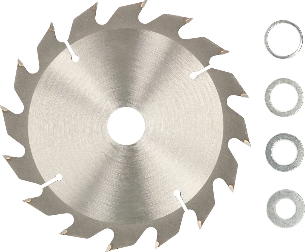 KOTARBAU® Lama in metallo duro per il taglio del legno 16 denti Ø 180 mm + anelli di riduzione