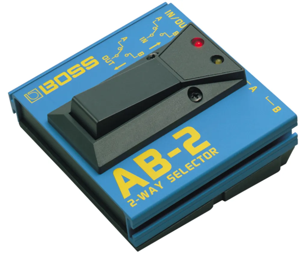 Boss AB-2 Sélecteur A/B Robuste avec Témoins LED pour Changement de Canal