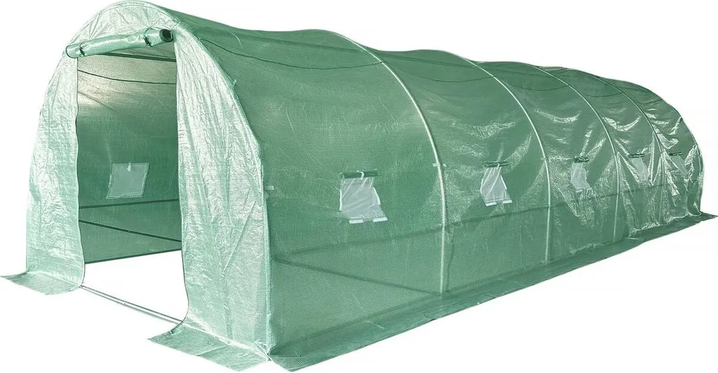 Serre tunnel de jardin 24m² anti-UV : Protégez vos plants avec Lys 8x3m