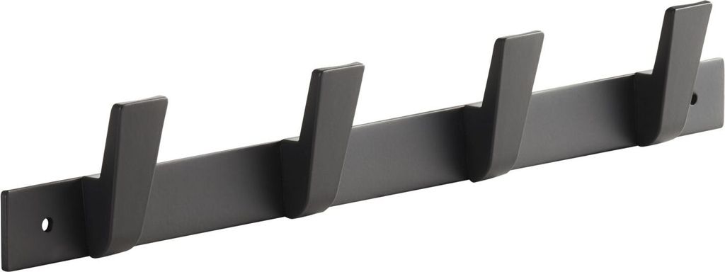 SOTECH Blackline ALBUS Hakenleiste 345 mm mit 4 Haken schwarz pulverbeschichtet