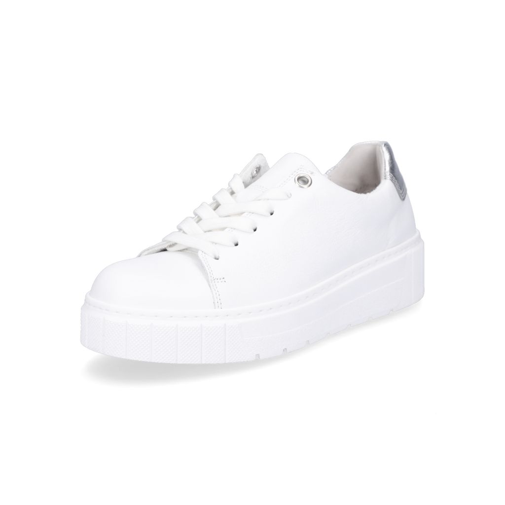 Gabor Damen Sneaker weiß silber Produktbild 