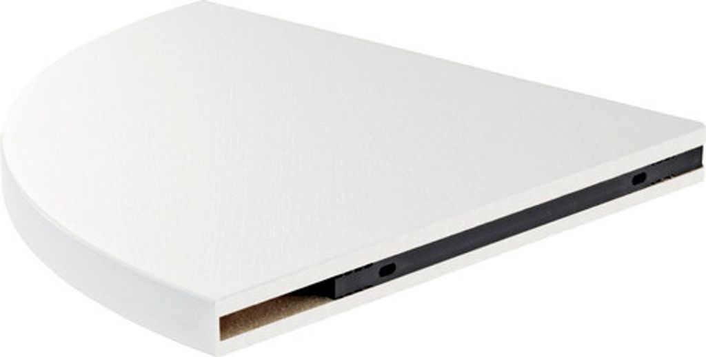 Eckplatte Design 30 cm Esche weiss Produktbild 