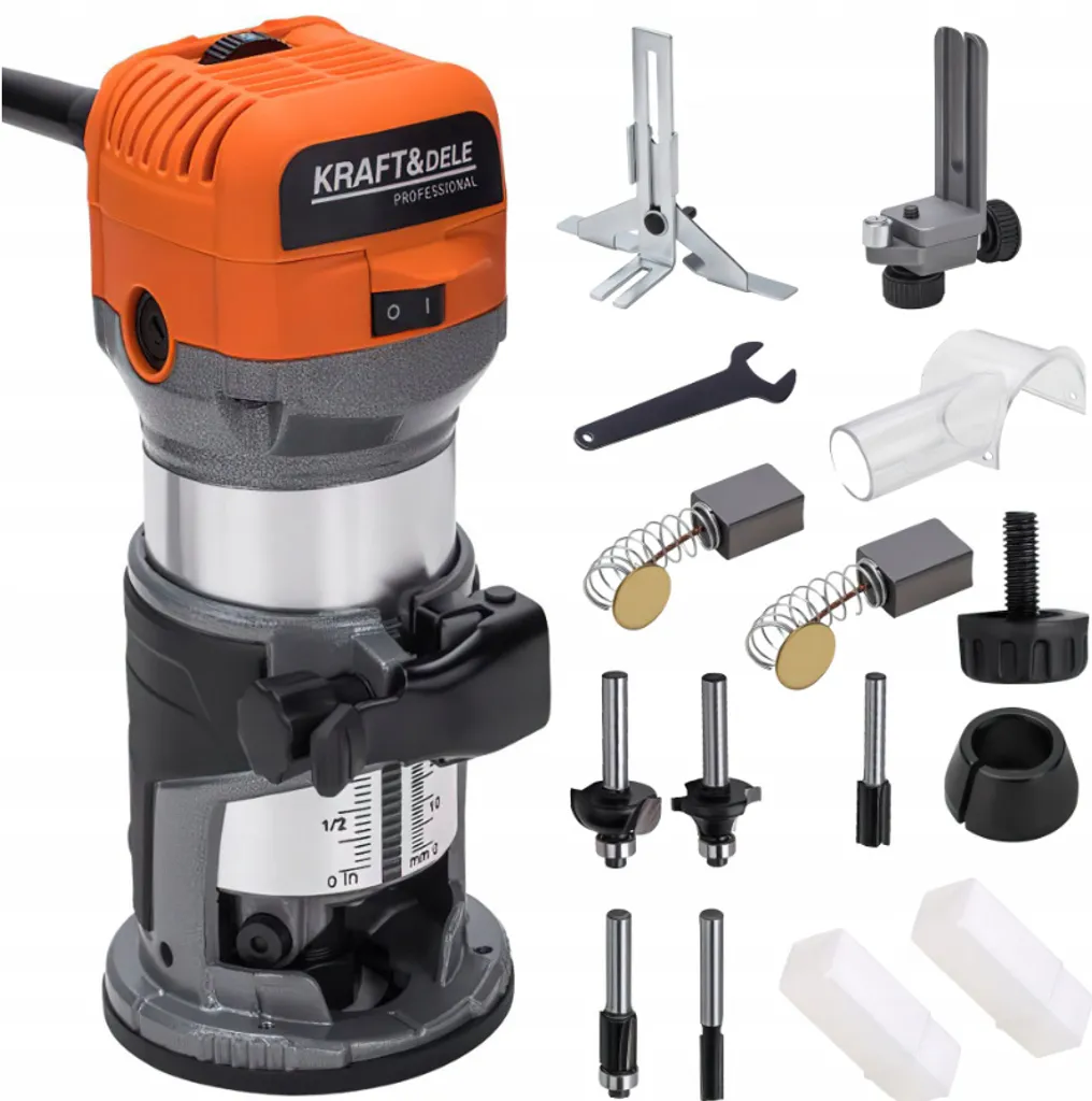 Pantografo multifunzione 2000W 6/8mm 33.000 giri/min Pantografo per bordi Fresa con regolazione continua della profondità di fresatura Pantografo per legno