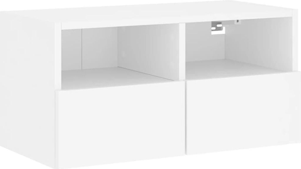 vidaXL TV-Wandschrank Weiß 60x30x30 cm Holzwerkstoff Produktbild 