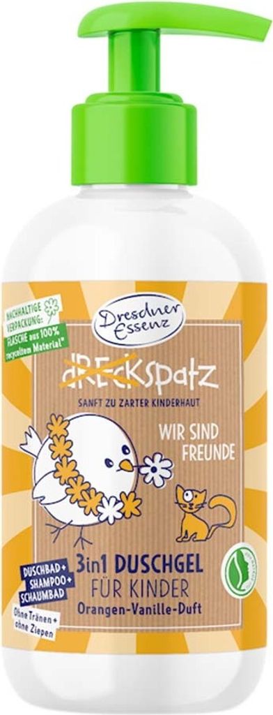 Dresdner Essenz, sprchový gel 3 v 1, pomeranč a vanilka, Obrázek produktu 