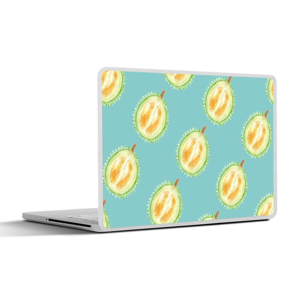 MuchoWow Laptop Aufkleber Sticker Cover Obst - Zitrusfrüchte - Blau 30x21 cm - Sticker für Laptop - Selbstklebend