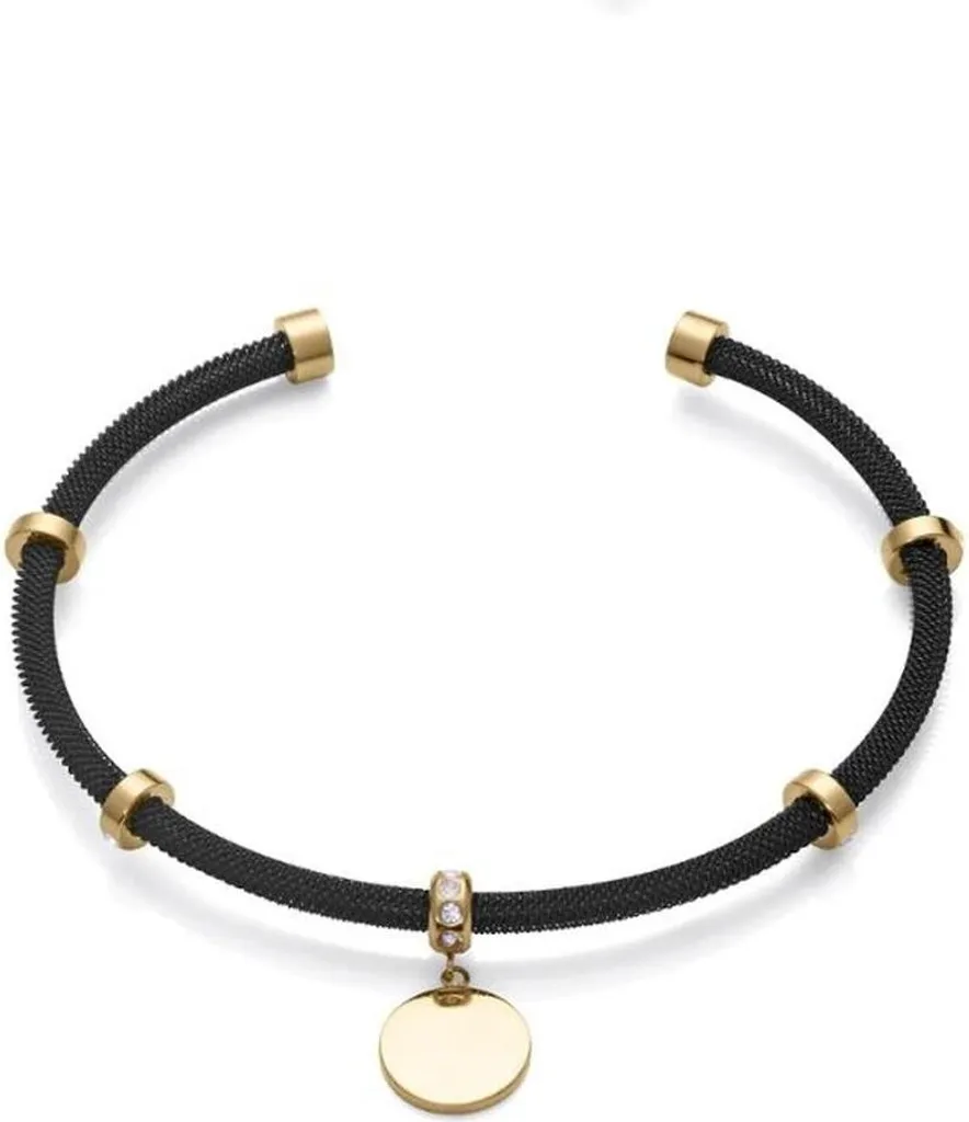 Pulsera Mujer Viceroy 14110P01010 - Bracciale Chic Acciaio Nero e Oro