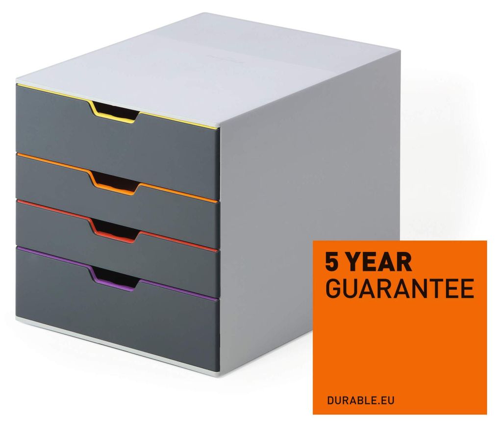 DURABLE Zásuvkový box VARICOLOR® 4, vícebarevné, 760427 Obrázek produktu 