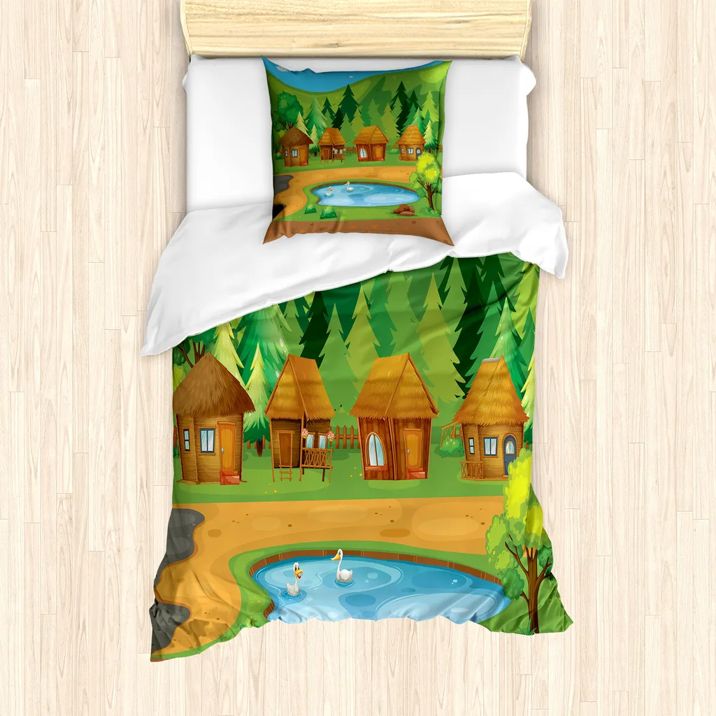 Abakuhaus Copripiumino Singolo 135x200 | Stile Bosco e Relax Antiacaro