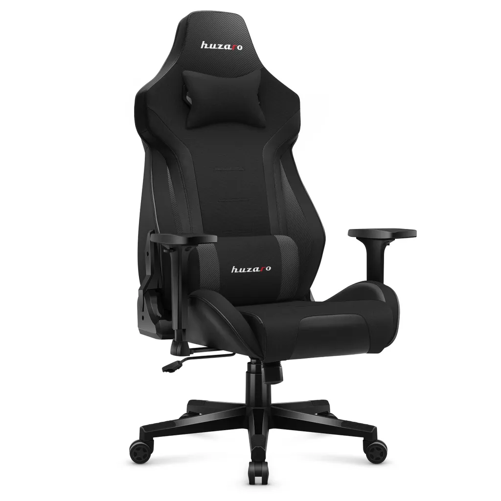 Chaise gaming Huzaro Force 7.6 Black - Siège de bureau ergonomique noir