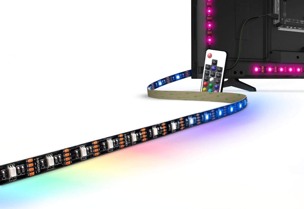 CENTURY KIT-TV75, TV-Leuchtband, Ambiente, IP20, III, Blau, Grün, Rot, LED