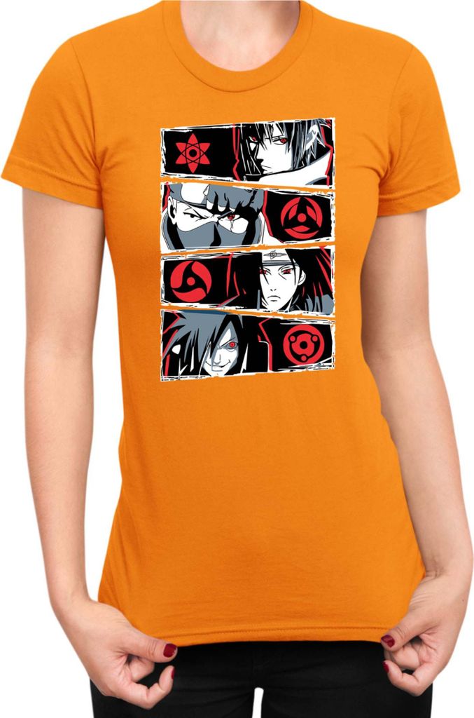 Damen T-Shirt Naruto Sharingan Users, Lady L / Orange