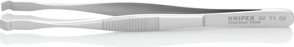 Pincette de positionnement cannelée 145 mm pour travaux de précision