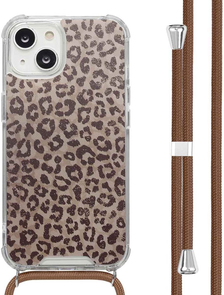 imoshion Design Hülle mit Band iPhone 14 - Leopard Mood Produktbild 