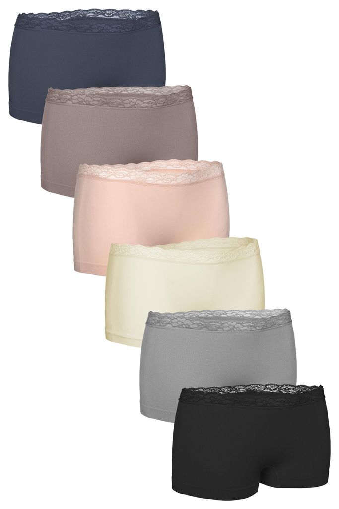 Fabio Farini - 6 Stück Damen Unterhosen - Microfaser Frauen Produktbild 
