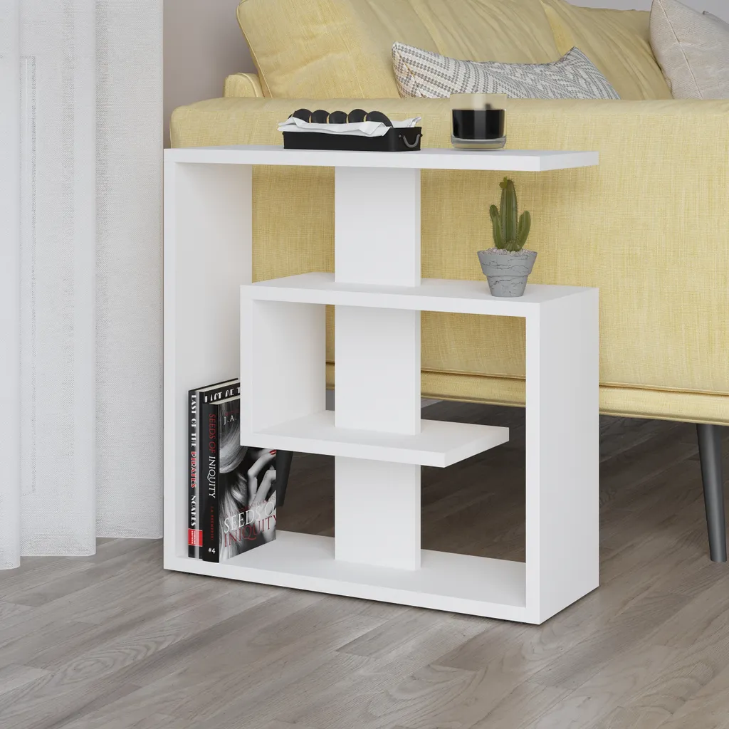 Mobiletto Comodino Saly Bianco: Dolcezza e Ordine in Camera da Letto - 5